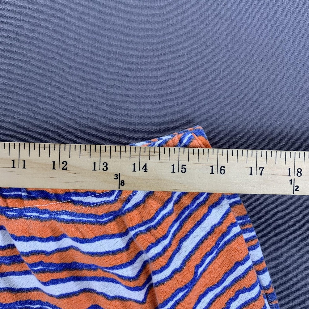 VTG Denver Broncos Pants Mens Large Orange Blue NFL Football Zubaz USA 32x32 - Picture 12 of 16
